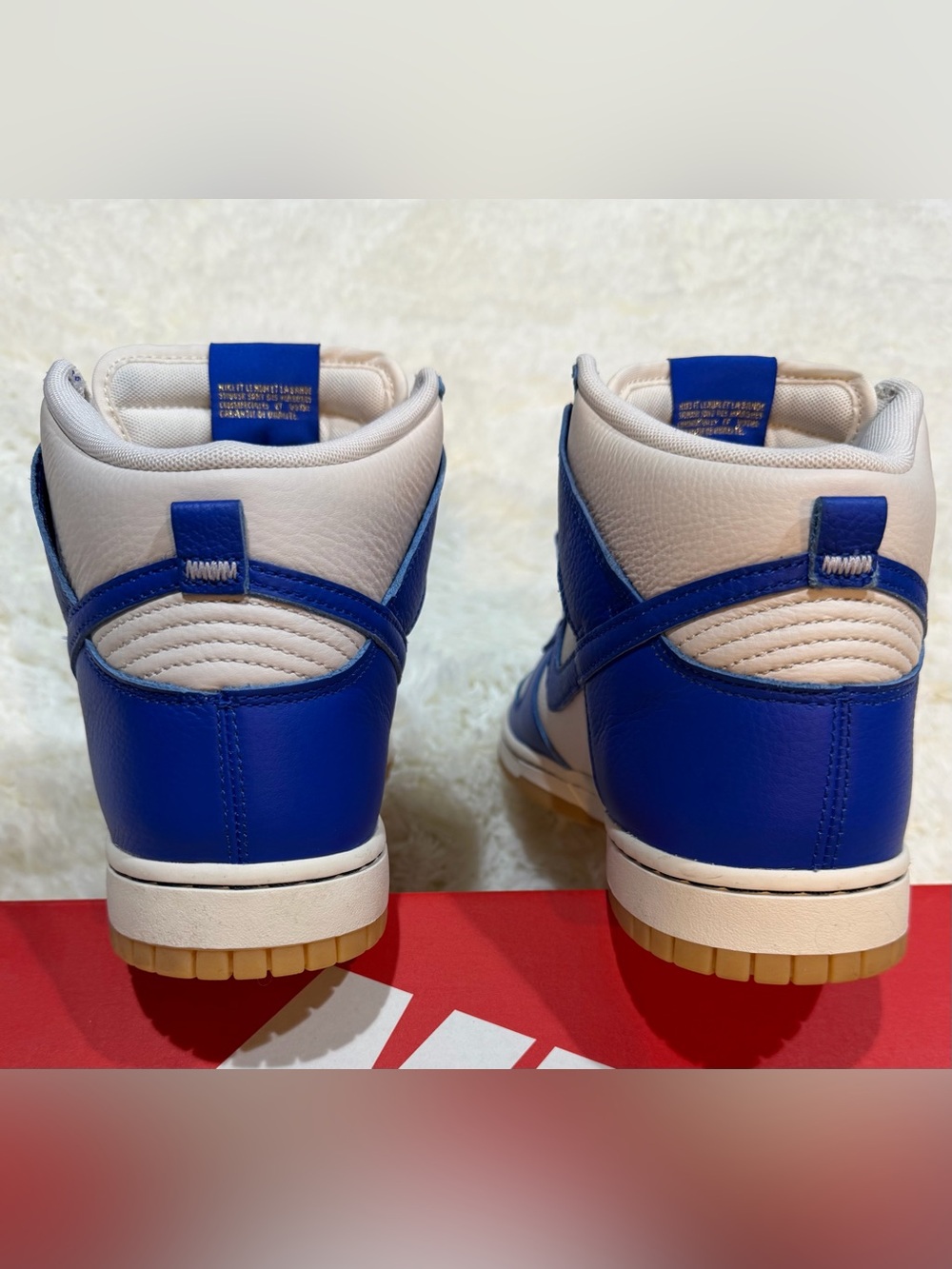 Men’s Nike Dunk High Retro SE Phantom Racer Blue Gum - Size 9.5 - FV6612 - Picture 6 of 10
